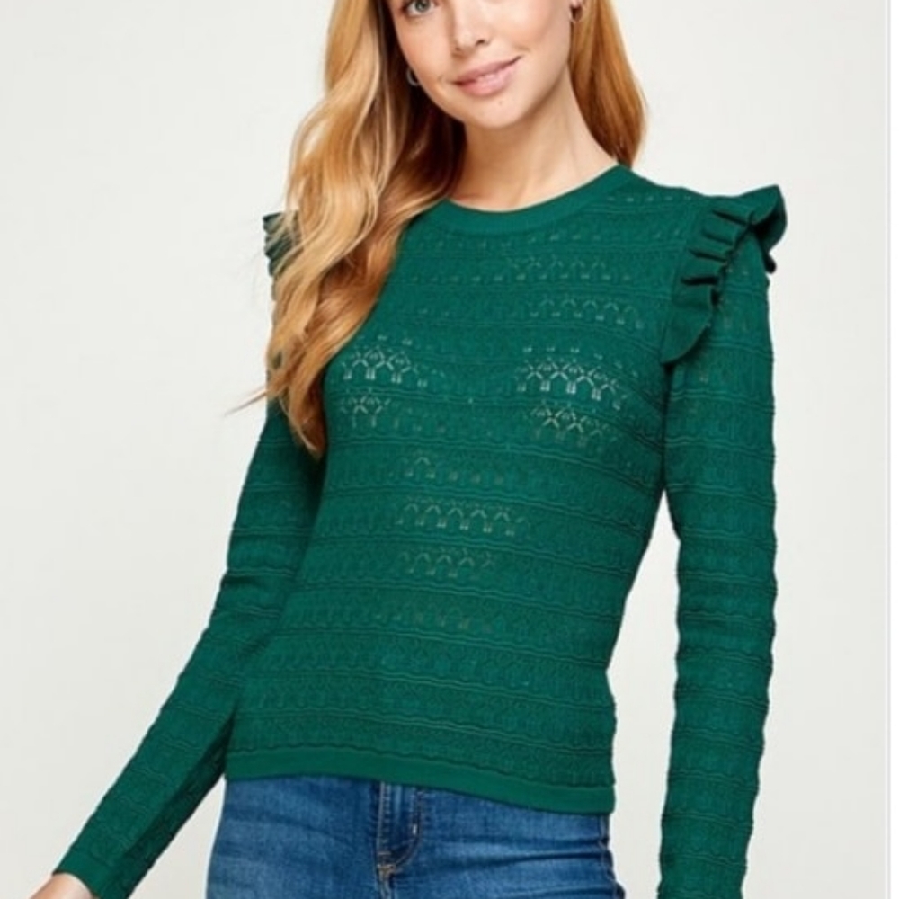 Long sleeve sweater top